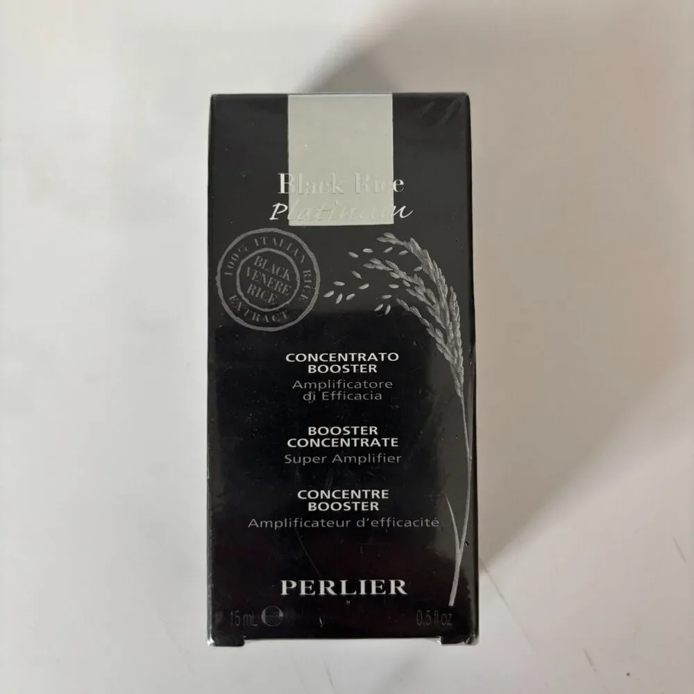 (3) Perlier Black Rice Platinum Booster Concentrate Super Amplifier 0.5 oz NEW